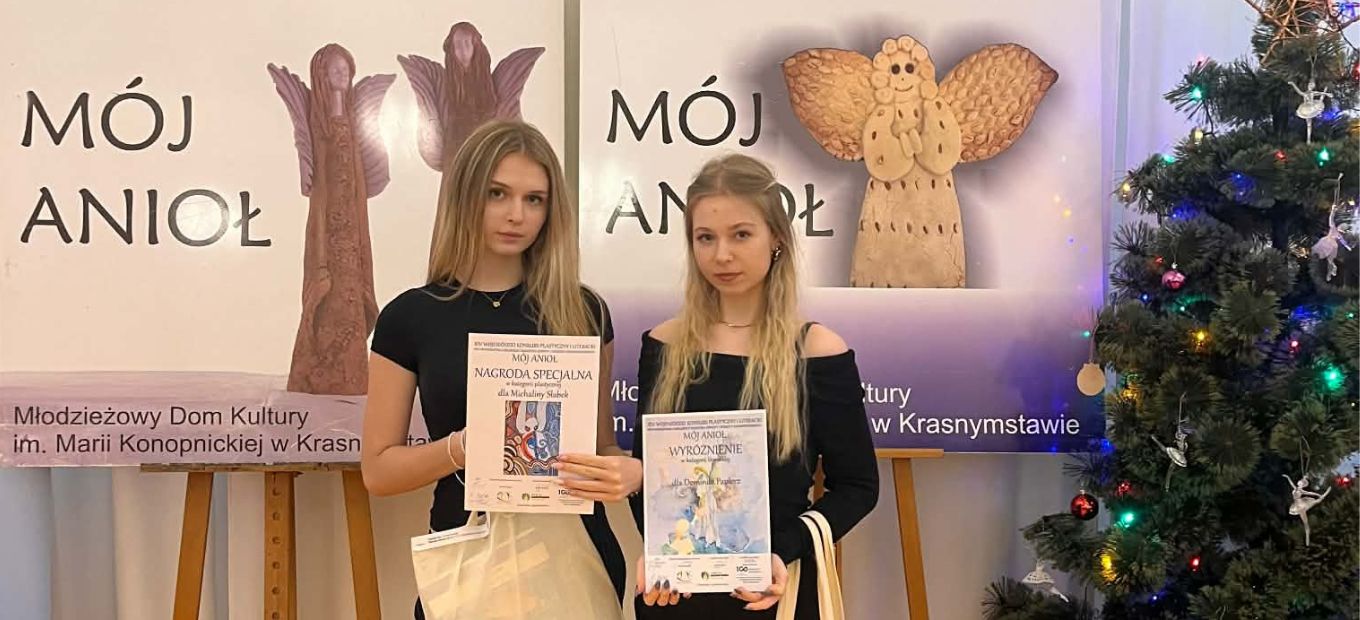 Wyróżnienia dla uczennic Jagiełły w Wojewódzkim Konkursie Plastycznym i Literackim "Mój Anioł"