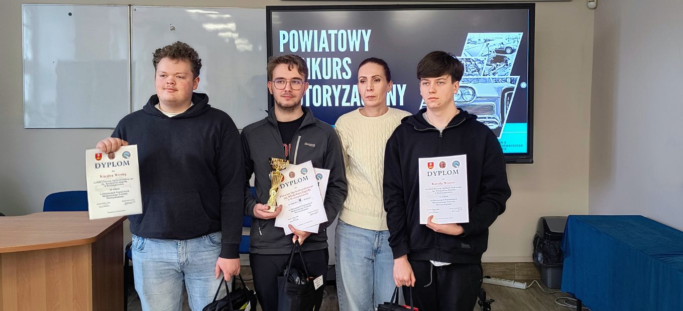 Jagiellończycy na podium! III miejsce w Powiatowym Turnieju Motoryzacyjnym